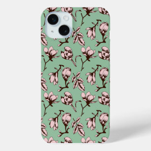 Coque Case-Mate iPhone Motif sans couture avec bourgeons floraux des arbr
