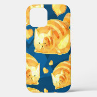 Motif sans couture avec de mignons chats en carica