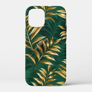 Case-Mate iPhone Case Motif sans couture avec des fougères dorées