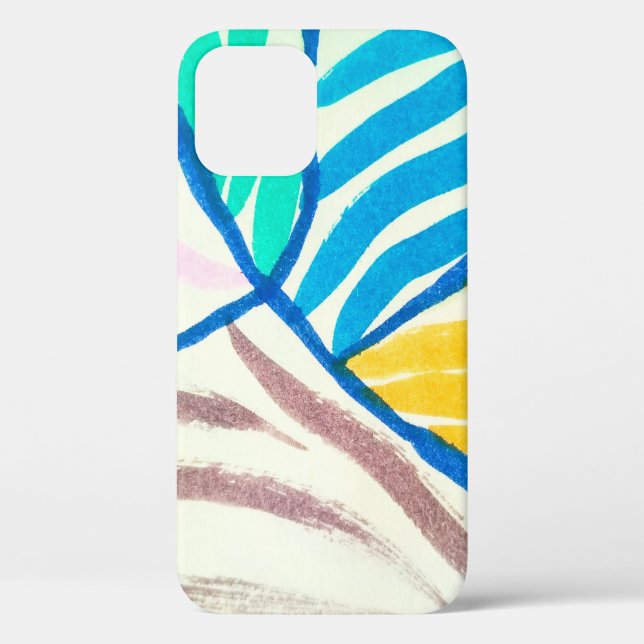 Coques Case-Mate iPhone Motif sans couture avec des fruits. Timbre texturé (Verso)