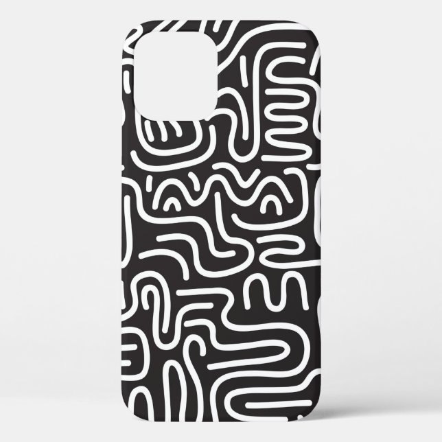 Coques Case-Mate iPhone Motif sans couture avec des lignes ondulées à dood (Verso)