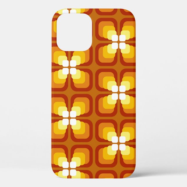 Coques Case-Mate iPhone Motif sans couture avec éléments floraux abstraits (Verso)