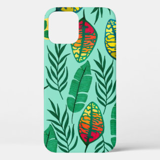 Case-Mate iPhone Case Motif sans couture avec feuilles tropicaux. L'art