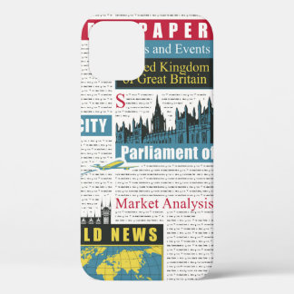 Case-Mate iPhone Case motif sans couture avec journal britannique ou lo