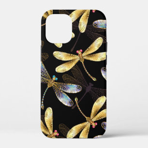 Case-Mate iPhone Case Motif sans couture avec libellules d'or
