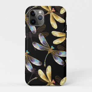 Case-Mate iPhone Case Motif sans couture avec libellules d'or