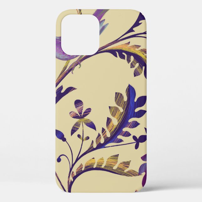 Coques Case-Mate iPhone Motif sans couture avec oiseaux et branches avec e (Verso)