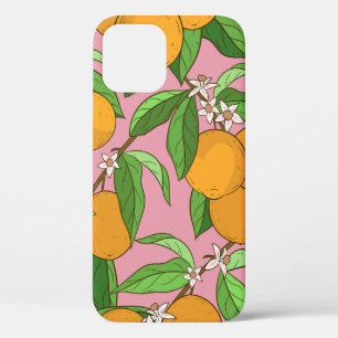 Case-Mate iPhone Case Motif sans couture avec oranges, feuilles, fleurs