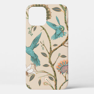 Case-Mate iPhone Case Motif sans couture beige avec fleurs stylisées et 