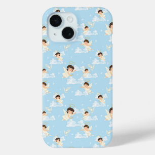 Coque Case-Mate iPhone Motif sans couture d'anges et de colombes de dessi