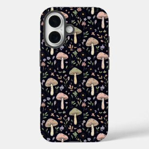 Coque Pour iPhone 16 Motif sans couture de champignons sombres riches G