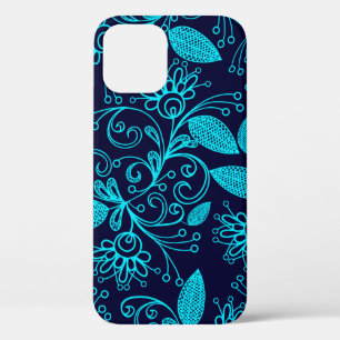 Case-Mate iPhone Case Motif sans couture de couleur bleue abstraite sur