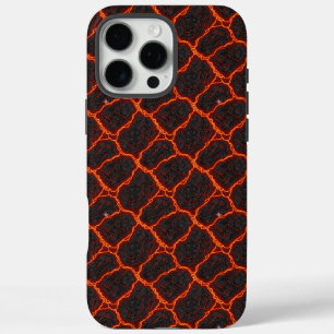 Coque iPhone 16 Pro Max Motif sans couture de flux de lave