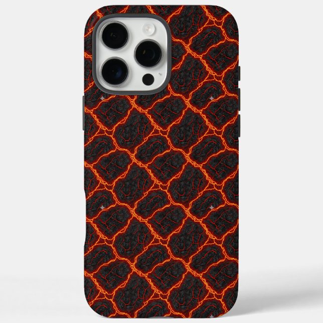 Coques Case-Mate iPhone Motif sans couture de flux de lave (Verso)