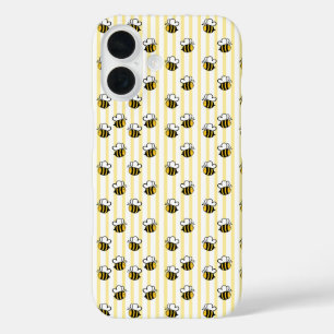 Coque Pour iPhone 16 Motif sans couture de jolie abeille
