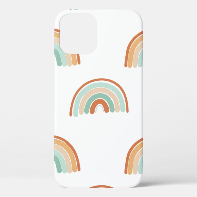 Coques Case-Mate iPhone Motif sans couture de l'arc-en-ciel abstrait dessi (Verso)