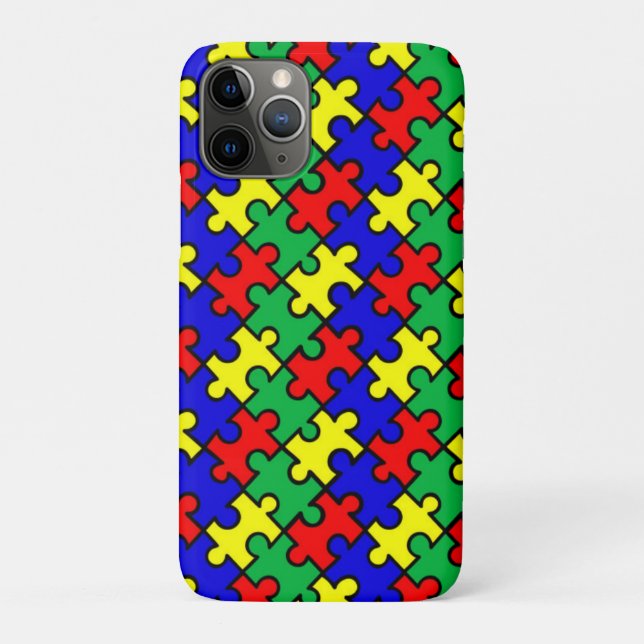 Coques Case-Mate iPhone Motif sans couture de puzzle (Dos)