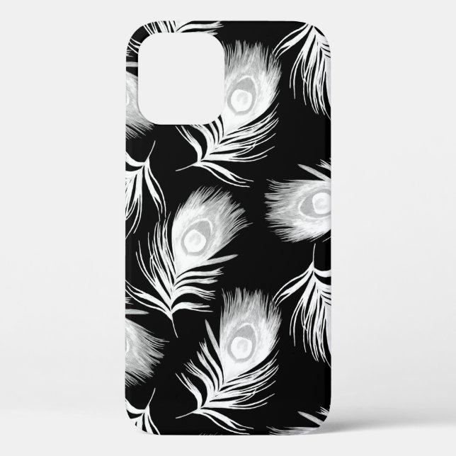 Coques Case-Mate iPhone Motif sans couture décorative avec beau paon (Verso)