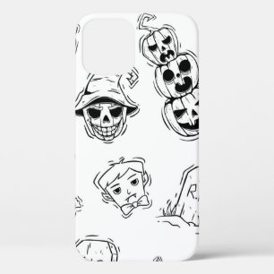 Case-Mate iPhone Case Motif sans couture des icônes d'halloween avec tir