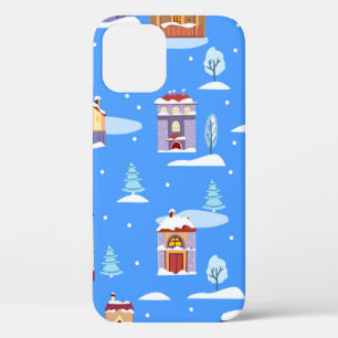 Case-Mate iPhone Case Motif sans couture d'hiver dessiné à la main avec
