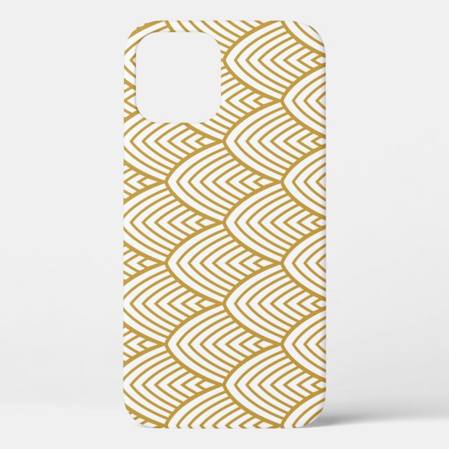 Coques Case-Mate iPhone Motif sans couture géométrique Art Déco. (Verso)