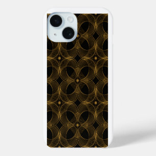 Coque Case-Mate iPhone Motif sans couture Guilloché Or Luxe