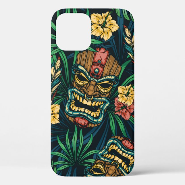 Coques Case-Mate iPhone Motif sans couture Hawaiian tropical avec t (Verso)