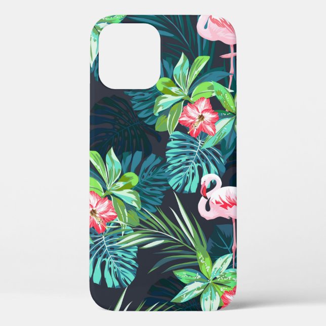 Coques Case-Mate iPhone Motif sans couture tropicale estivale avec bir fla (Verso)