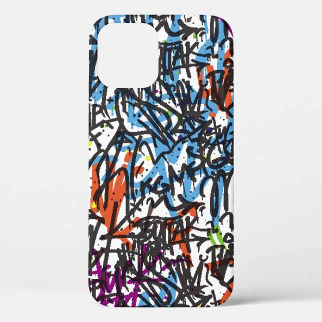 Coques Case-Mate iPhone motif sans faille. Graffiti arrière - plan.art, pa (Verso)