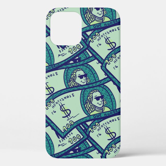 Coques Case-Mate iPhone motif sans soudure avec billets en dollars (Verso)