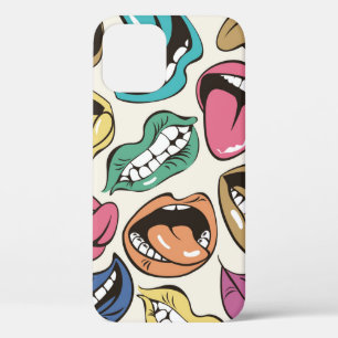 Case-Mate iPhone Case motif sans soudure avec lèvres colorées avec diff