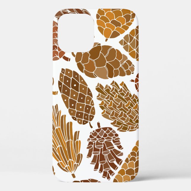 Coques Case-Mate iPhone Motif sans soudure cônes de pin (Verso)