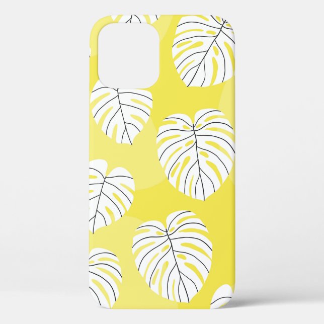 Coques Case-Mate iPhone Motif sans soudure d'été avec monstre stylisé blan (Verso)