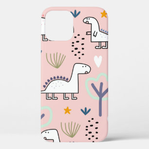 Case-Mate iPhone Case Motif sans soudure Dinosaur, illustration vintage 