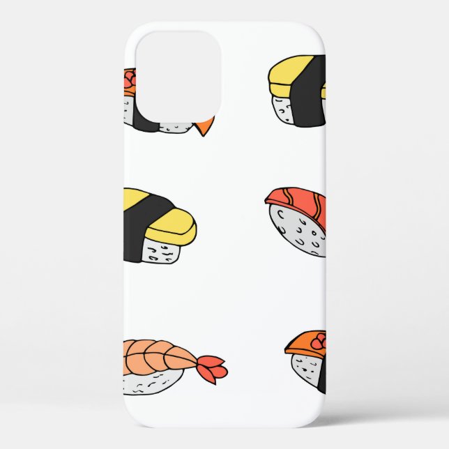 Coques Case-Mate iPhone motif sans soudure du Sushi (Verso)