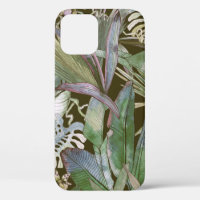 Motif sans soudure tropicale avec fleurs tropicale
