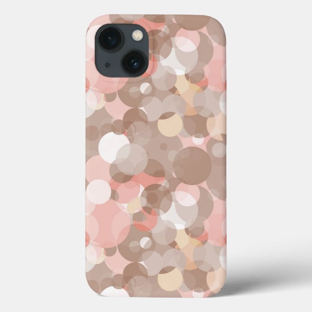 Coques Case-Mate iPhone Motif simple - Cercles (Verso)