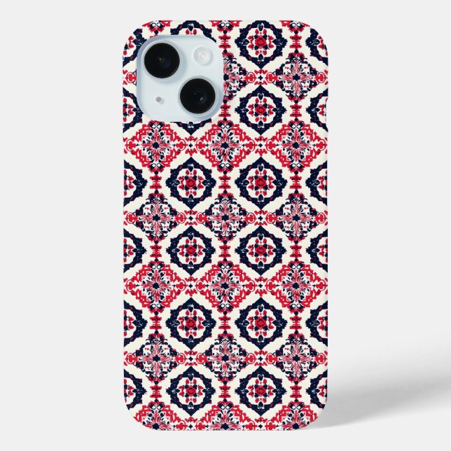Coques Case-Mate iPhone Motif slave blanc rouge (Verso)