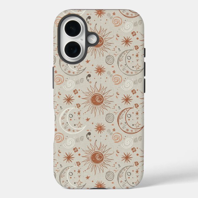 Coques Case-Mate iPhone Motif Soleil et Lune Bohème (Verso)