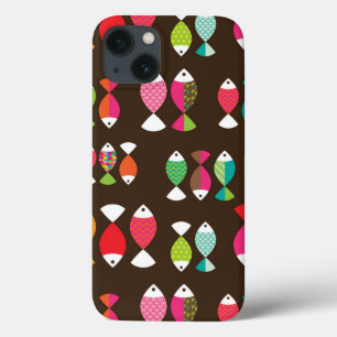 Case-Mate iPhone Case Motif sous-marin 2 de rétros poissons abstraits