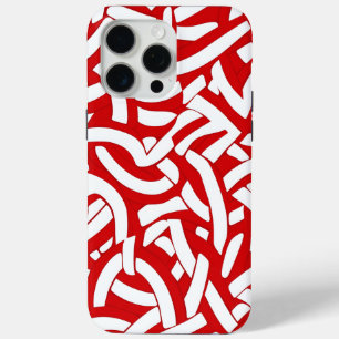 Coque Case-Mate iPhone 💫 Motif Spiralé Rouge et Blanc 🎨