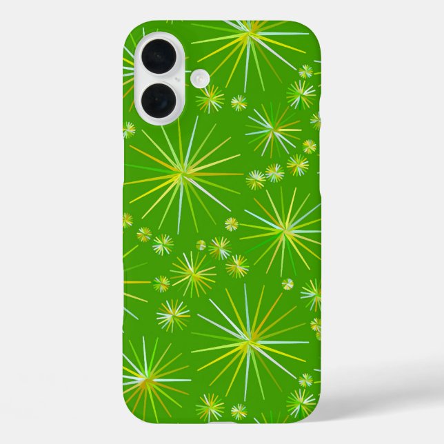 Coques Case-Mate iPhone Motif Spoutnik du milieu du siècle, Vert olive (Verso)