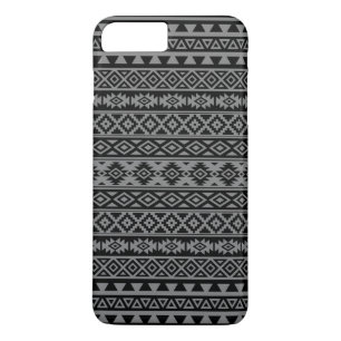 Case-Mate iPhone Case Motif stylisé par Aztèque noir et gris I