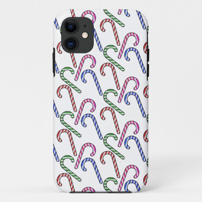 Coques Case-Mate iPhone Motif Sucre de canne parties scintillant (Dos)