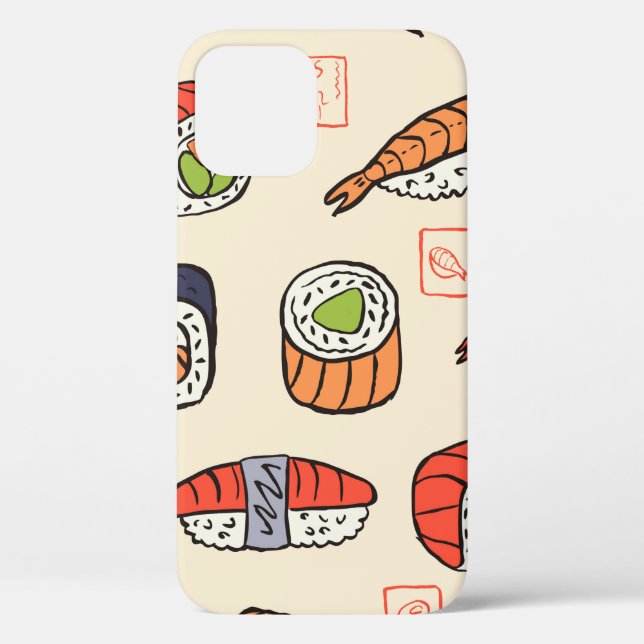 Coques Case-Mate iPhone motif sushi transparent (Verso)