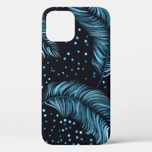 Case-Mate iPhone Case Motif, texture infinie. plumes sombres b