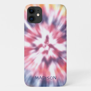 Case-Mate iPhone Case Motif Tie Dye Moderne Coloré Nom Personnalisé
