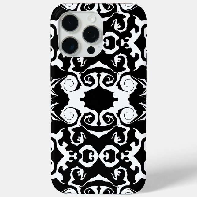 Coques Case-Mate iPhone Motif torride en noir et blanc (Verso)