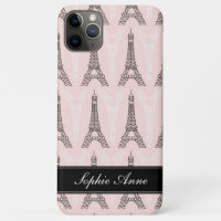 Motif Tour Eiffel rose chic