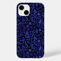 motif transparent abstrait bleu